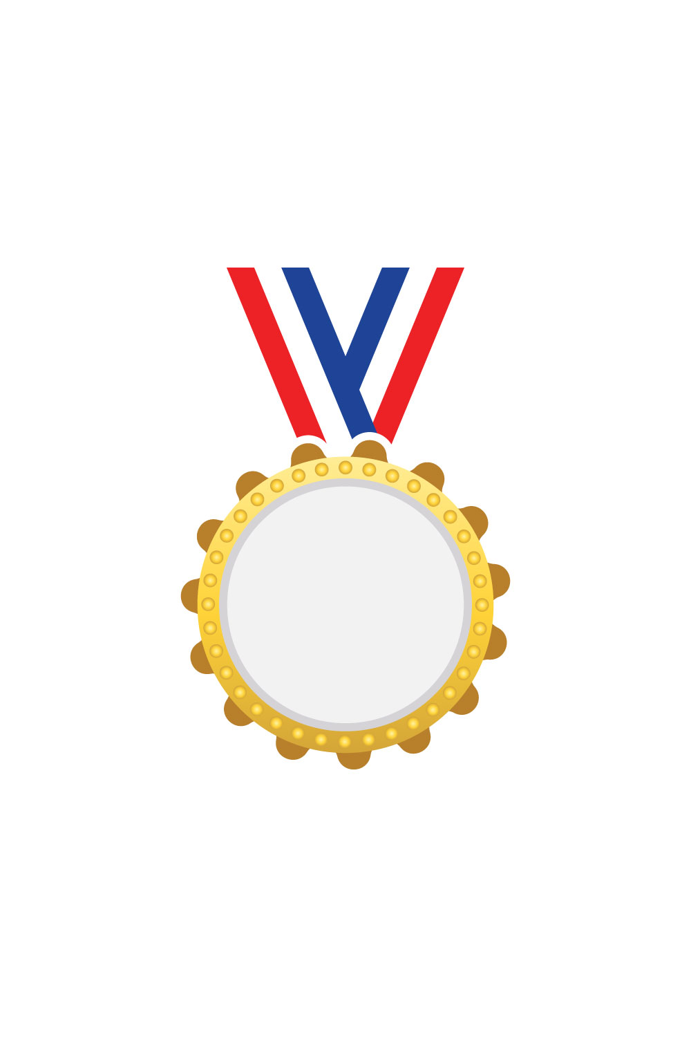 Ribbon Medal icon logo design Award logo, Vector design template pinterest preview image.