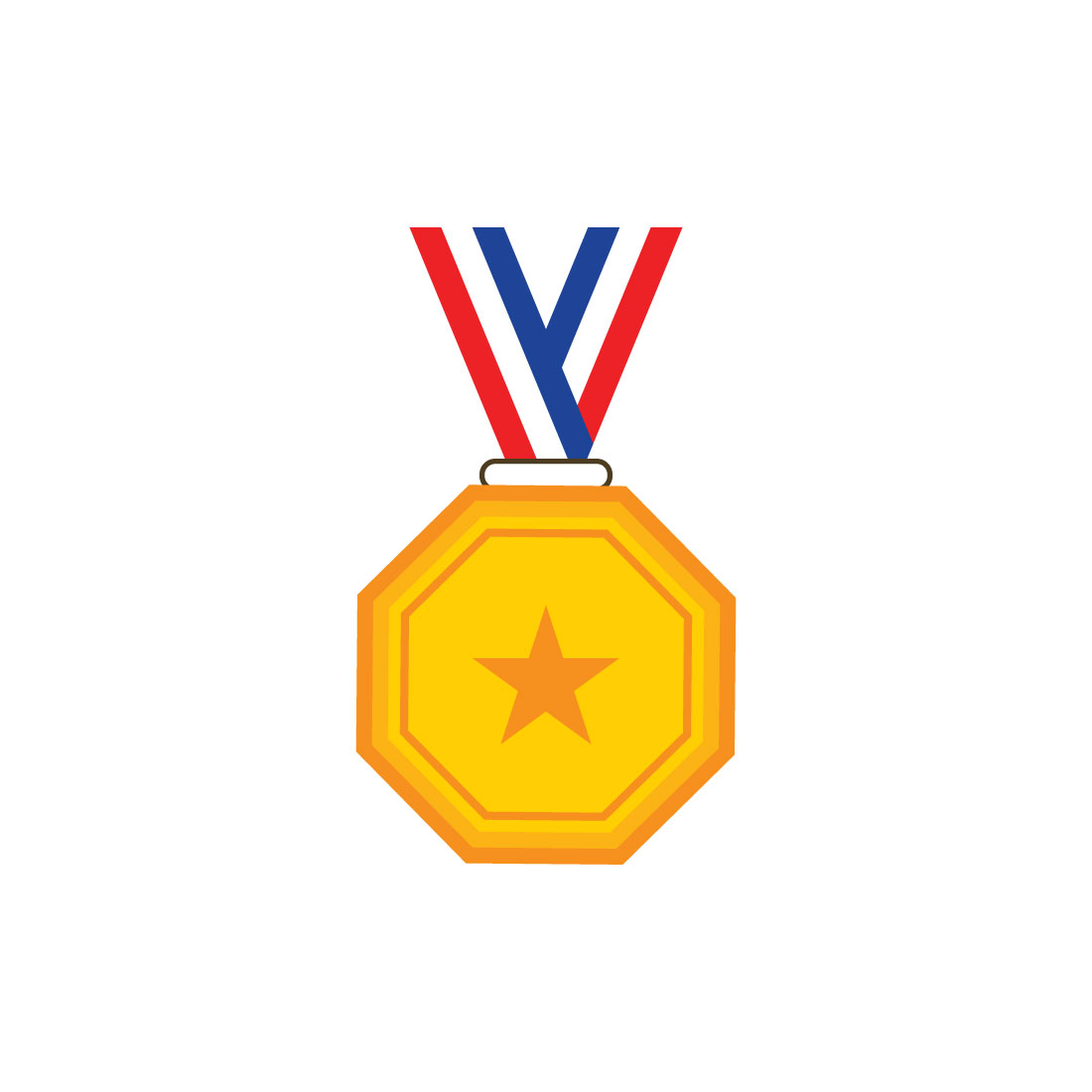 Ribbon Medal icon logo design Award logo, Vector design template cover image.