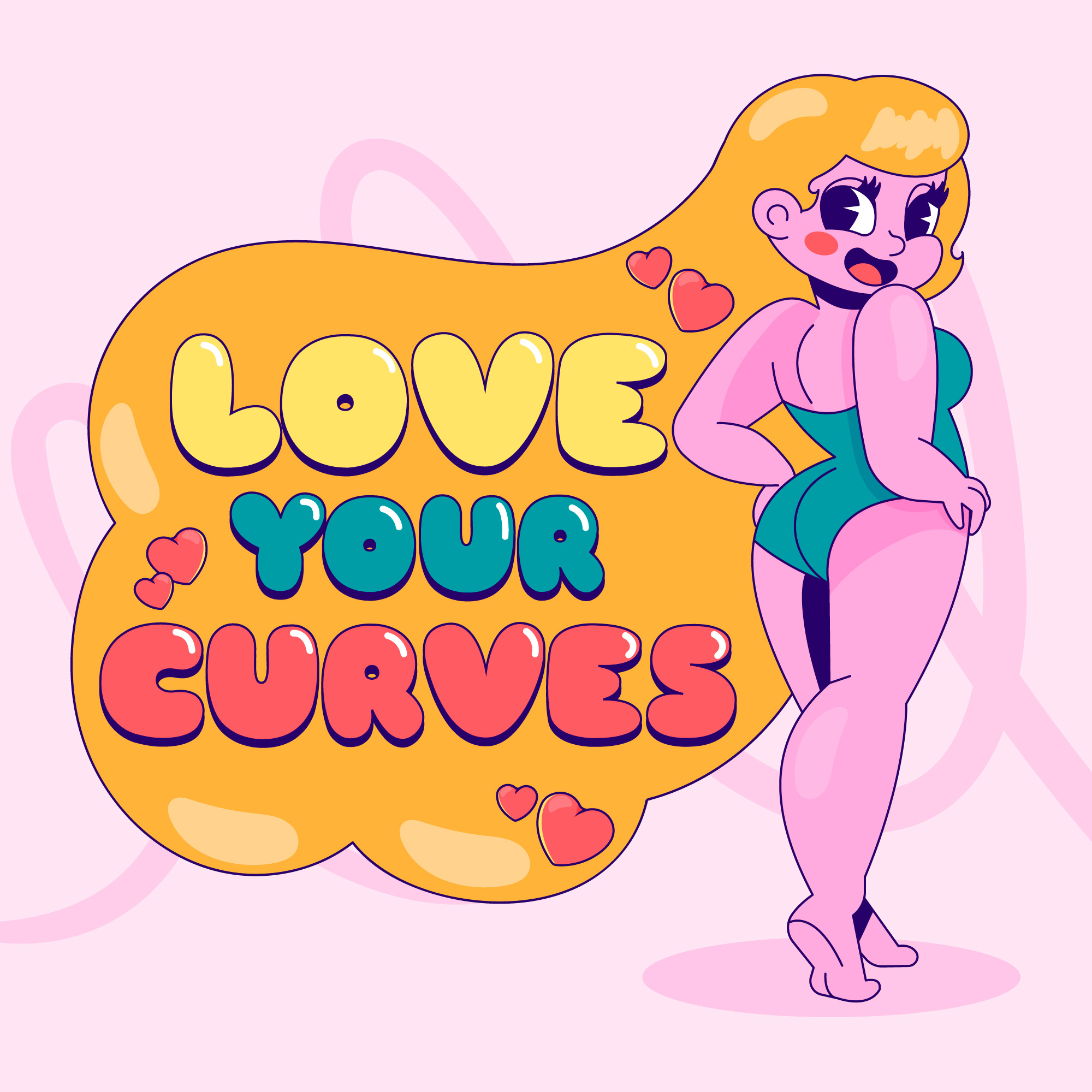 #4 Drawn Body Positive Illustration___ preview image.