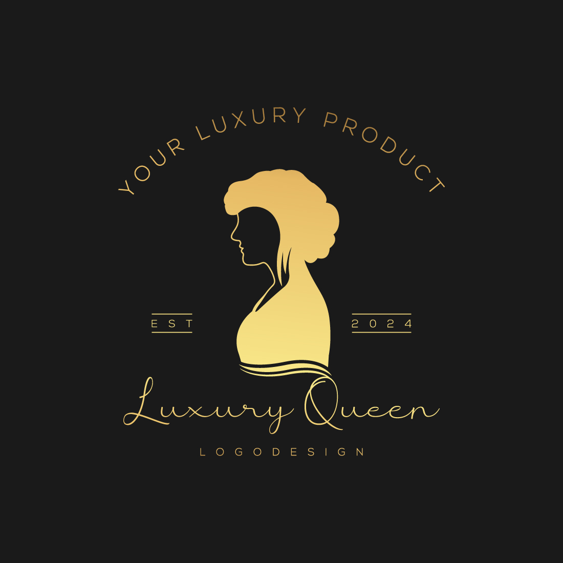Golden Color Luxury Urban Logo design preview image.