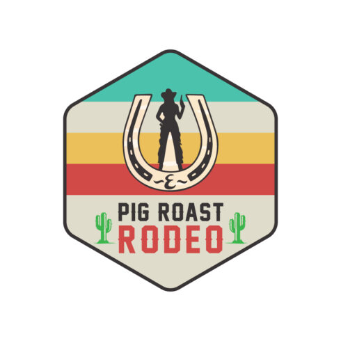 Pig Rider Logo design for t-shirt business cover image.