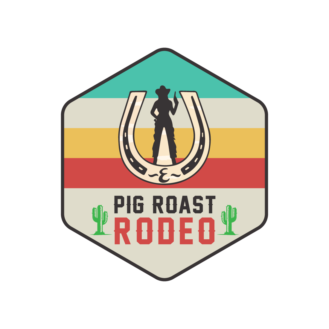 Pig Rider Logo design for t-shirt business cover image.