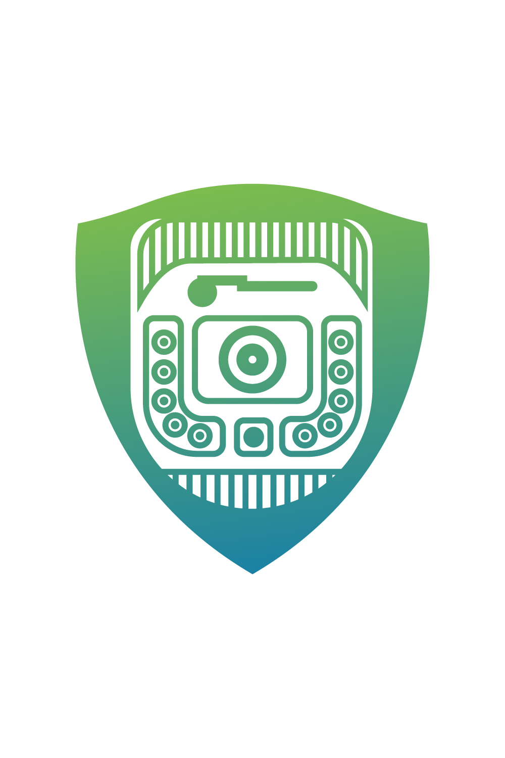 Camera Icon Logo Vector Design for your brand pinterest preview image.