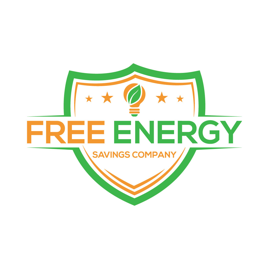 Free Energy Logo design template For your brand preview image.