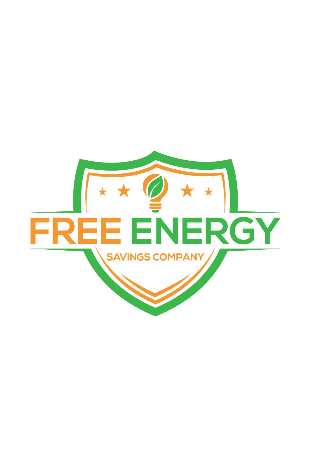 Free Energy Logo design template For your brand pinterest preview image.