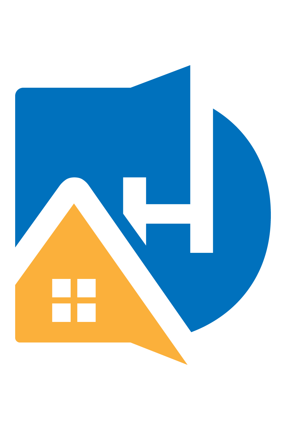 DAH Real Estate Logo design pinterest preview image.