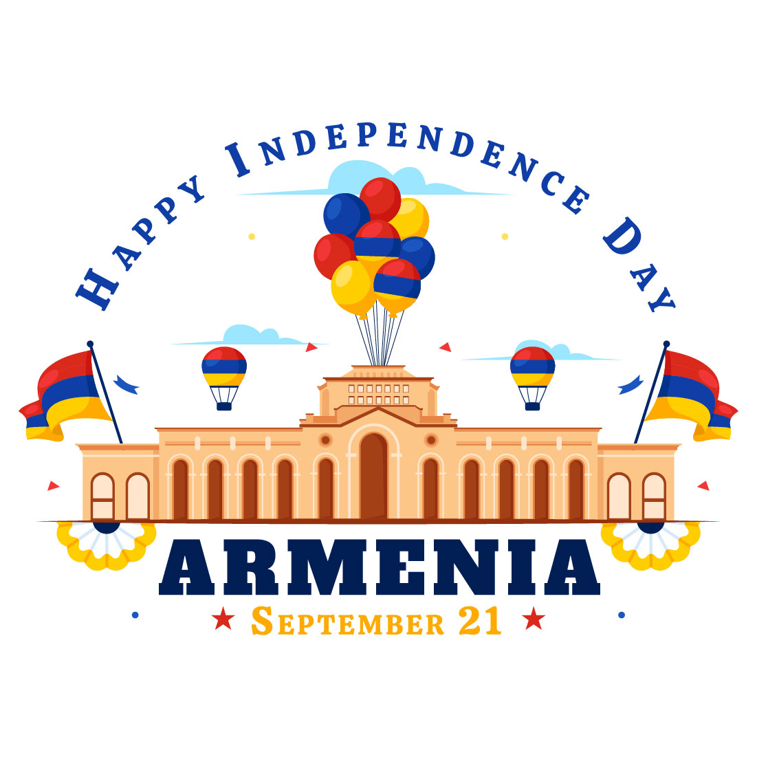 12 Armenia Independence Day Illustration cover image.