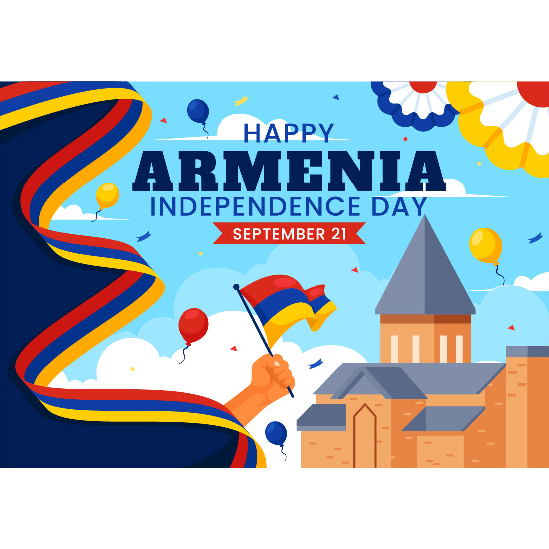 12 Armenia Independence Day Illustration preview image.