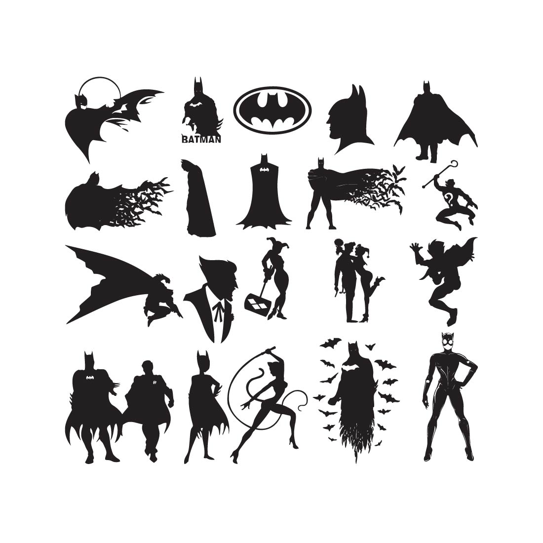 Bat Logo SVG, Batman svg , Bundle Layered SVG, Bat Hero Logo PNG clip art and printables for t-shirts, Layered and download files for cricut preview image.