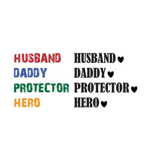Husband Daddy Protector Hero svg - Dad svg - Father's Day - Funny Dad Shirt Design - Cut File - svg - dxf - eps - png - Silhouette - Cricut cover image.