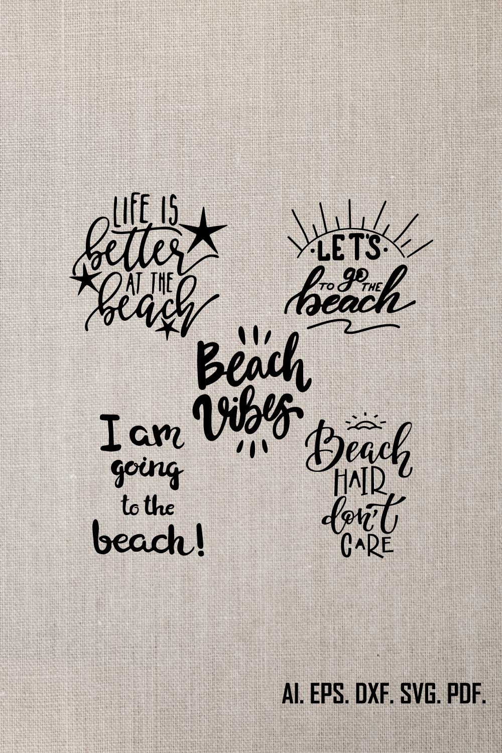Life Is Better At The Beach Svg File, Vector Printable Clipart, Summer Beach Quote Svg, Beach Quote Cricut, Beach Life Svg, Sea Life Svg pinterest preview image.