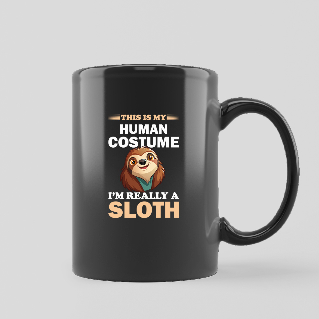 Human Costume Sloths Design preview image.