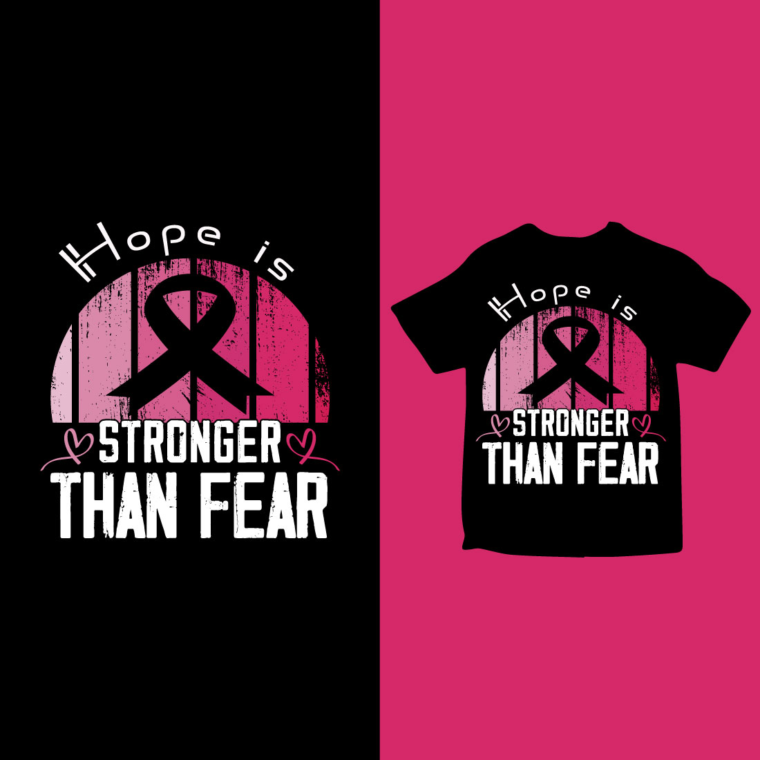 cancer awareness t-shirt design cover image.