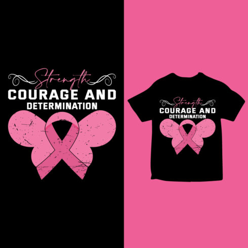 cancer awareness t-shirt design cover image.