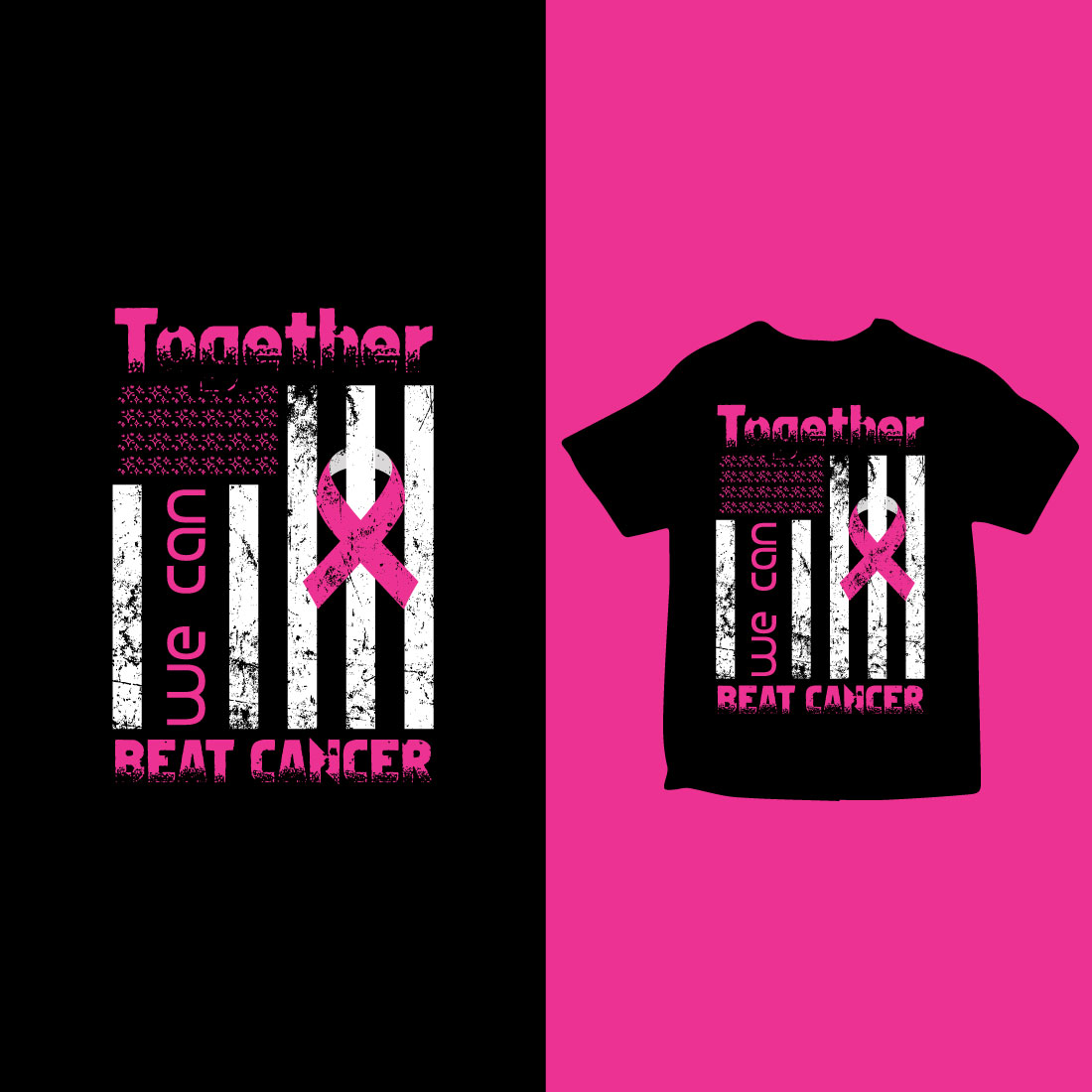 cancer awareness t-shirt design cover image.