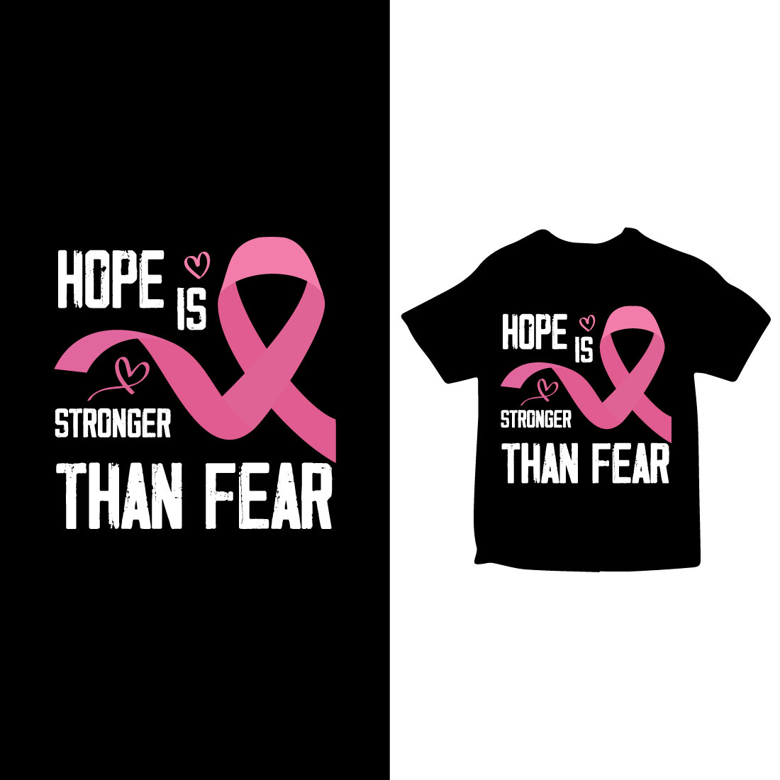 cancer awareness t-shirt design cover image.