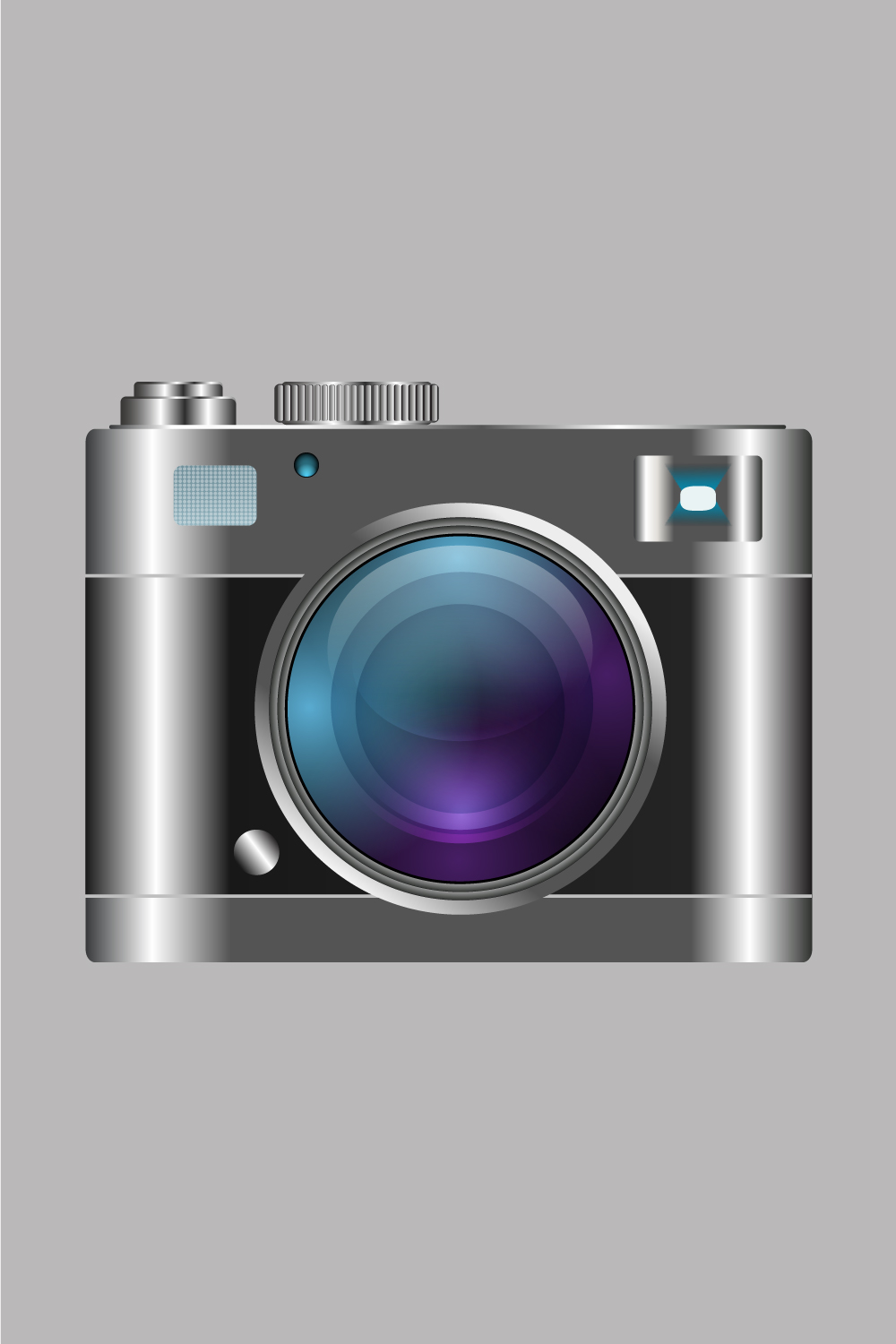 Camera illustration pinterest preview image.