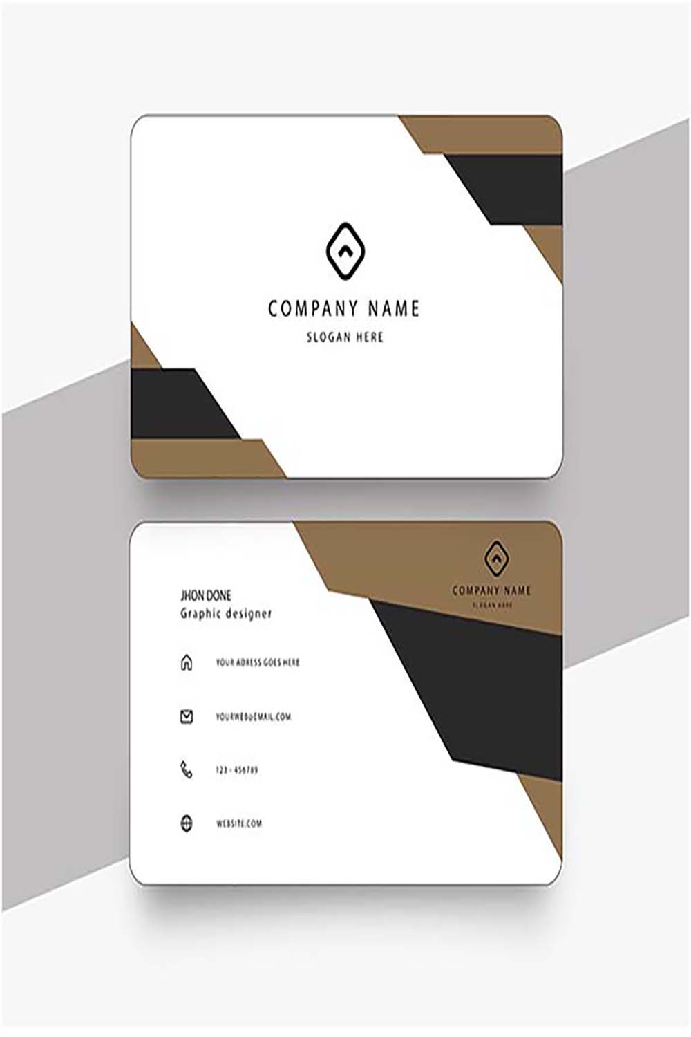 Business card templates designs pinterest preview image.