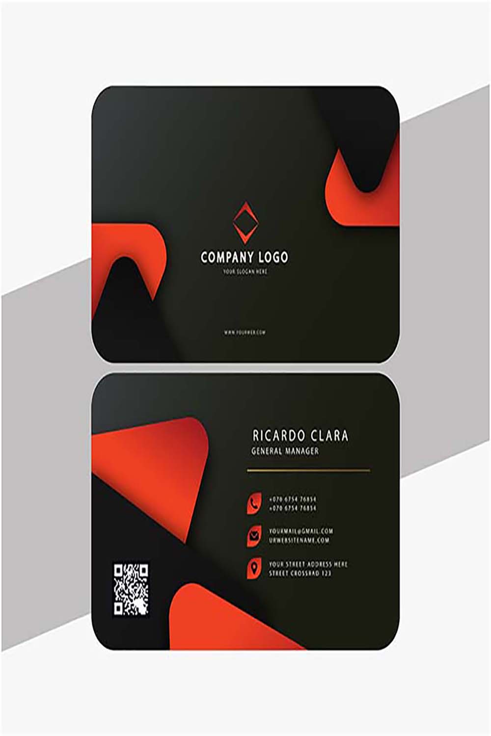 Business card templates designs pinterest preview image.