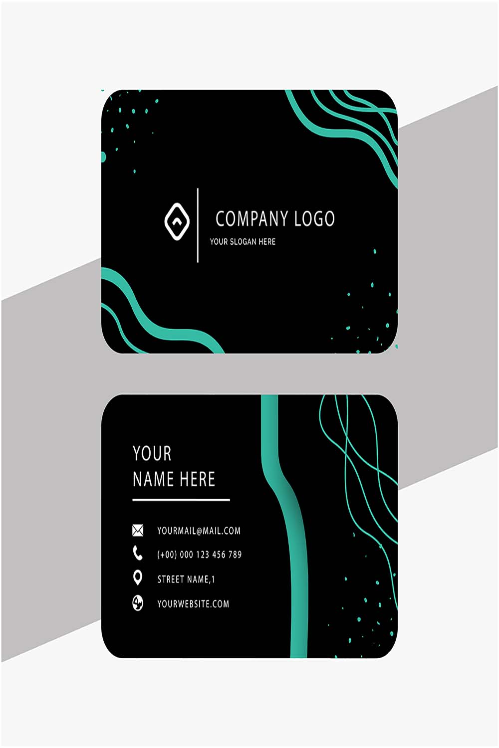 Business card templates designs pinterest preview image.