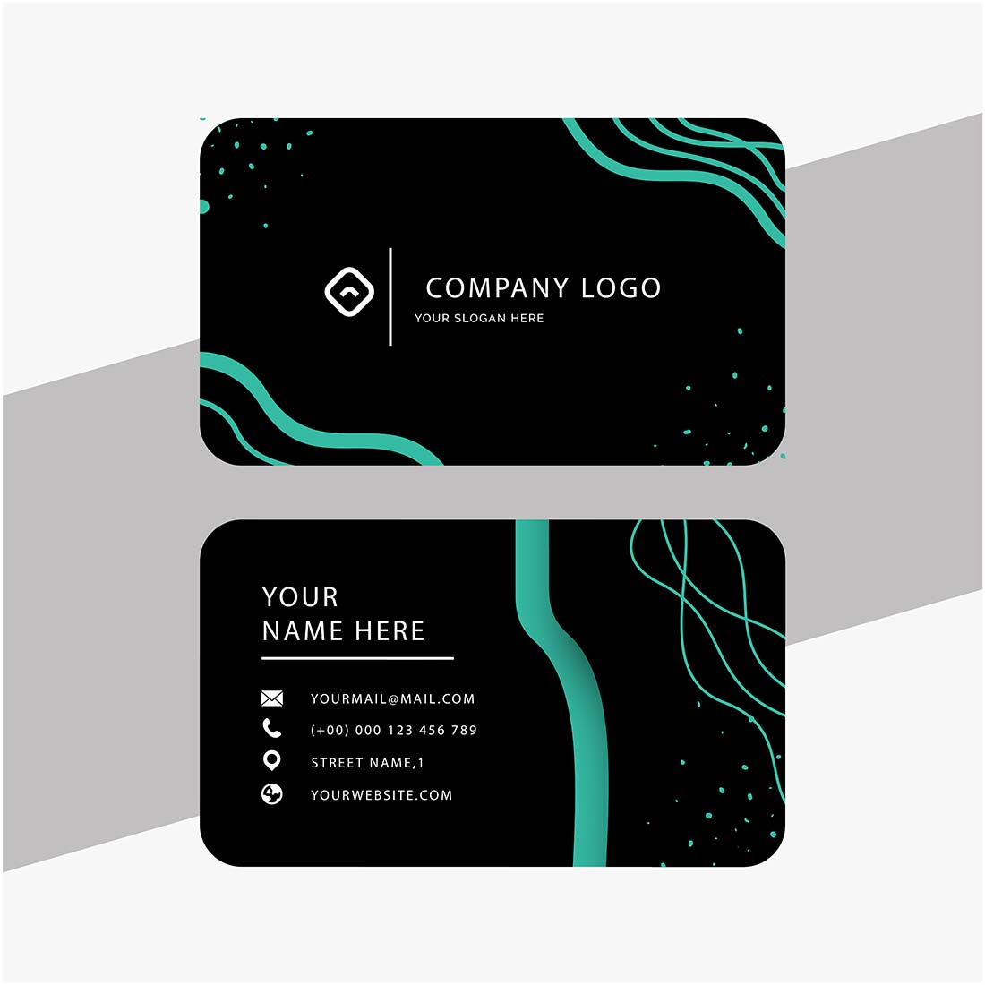 Business card templates designs preview image.