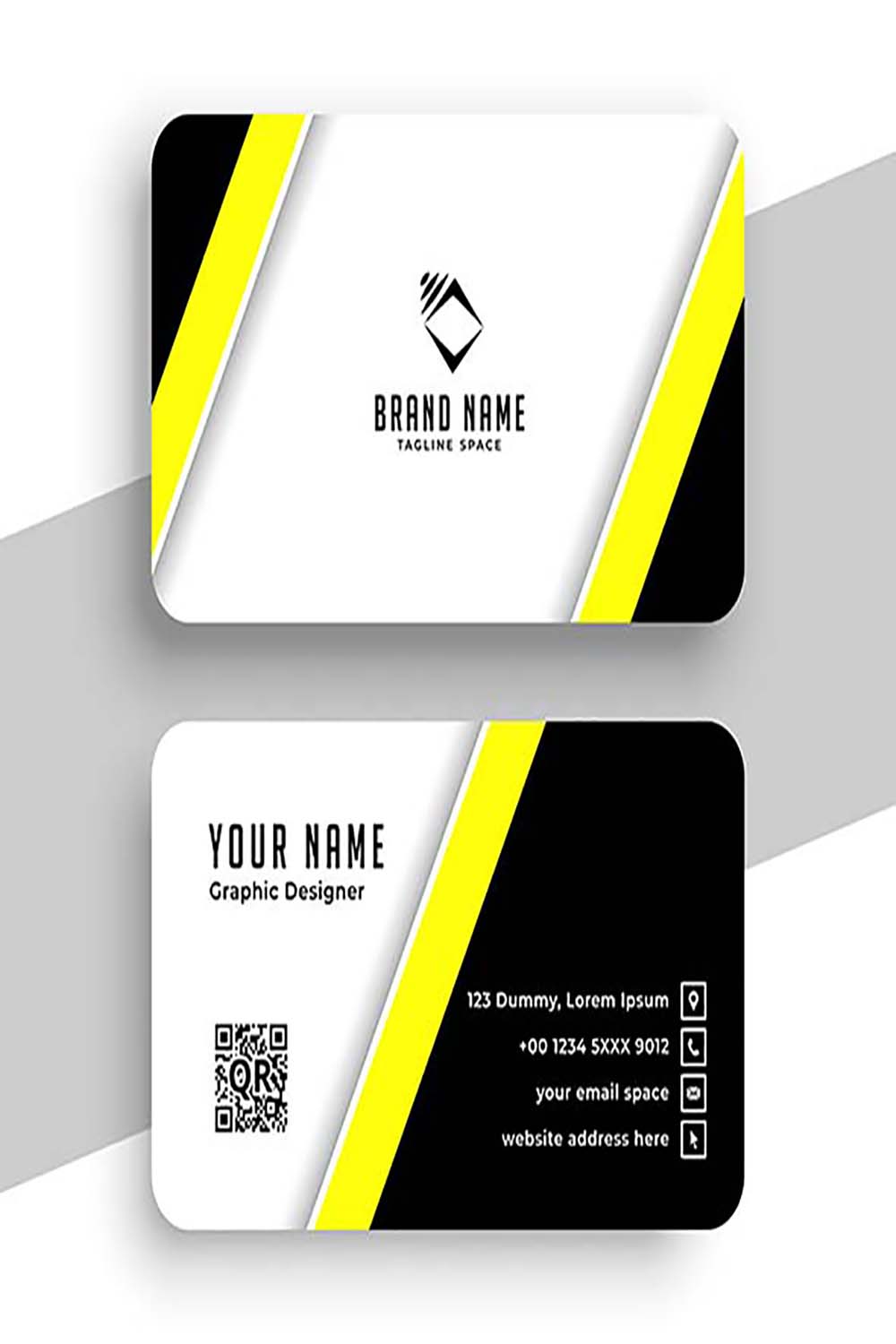 Business card templates designs pinterest preview image.