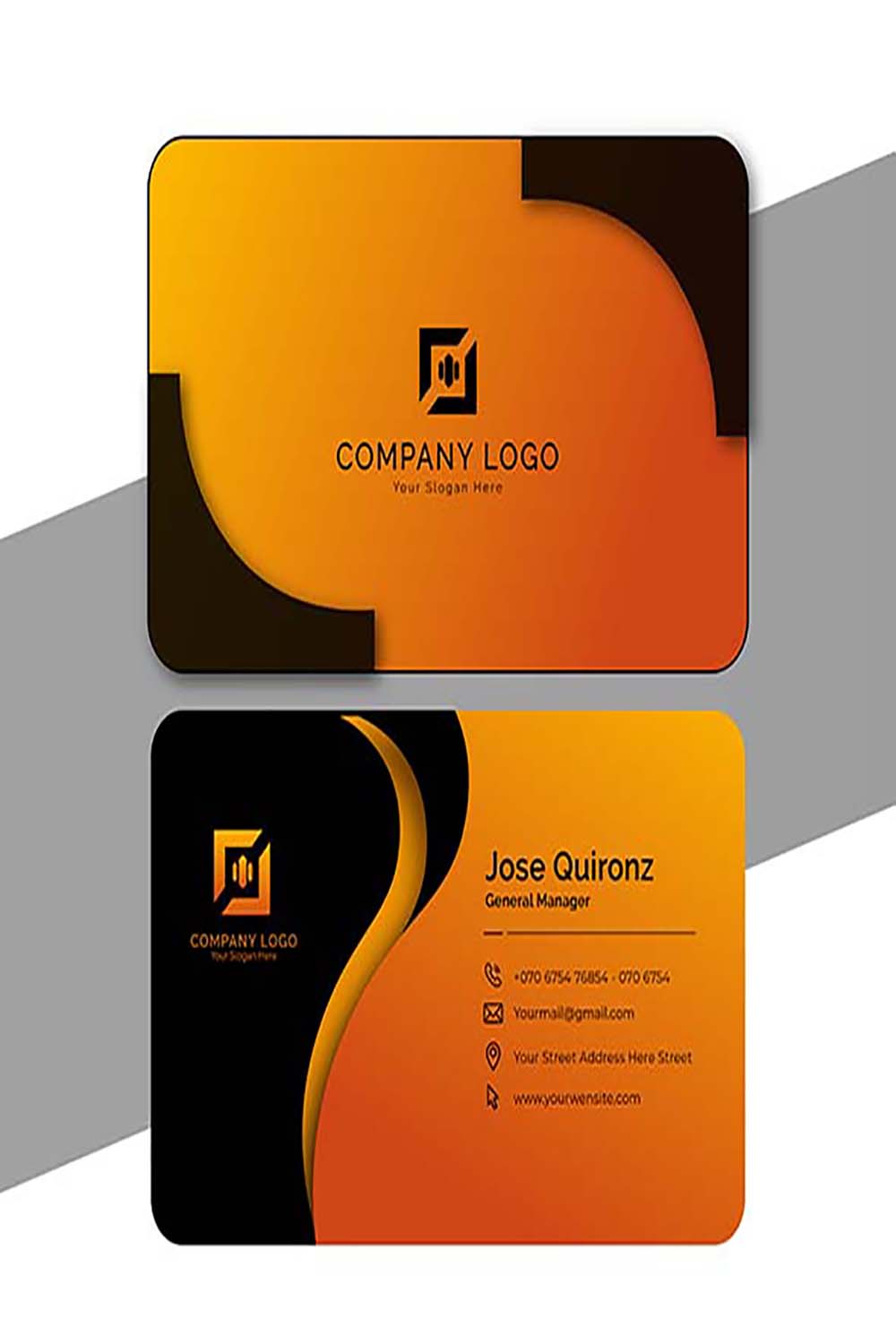 Business card templates designs pinterest preview image.