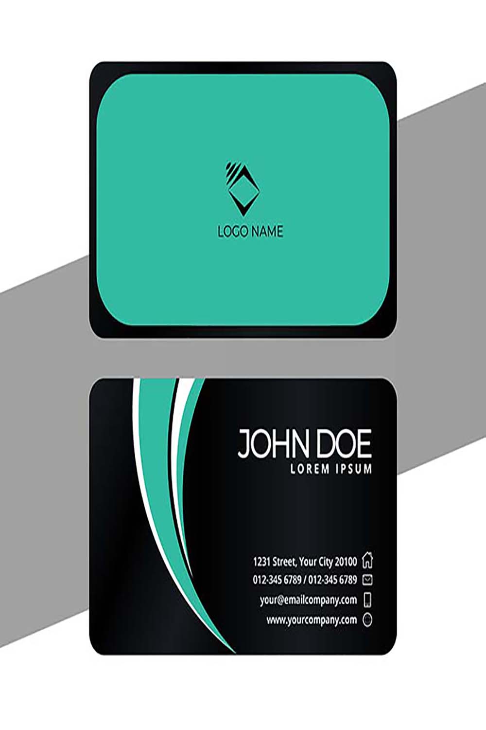 Business card templates designs pinterest preview image.