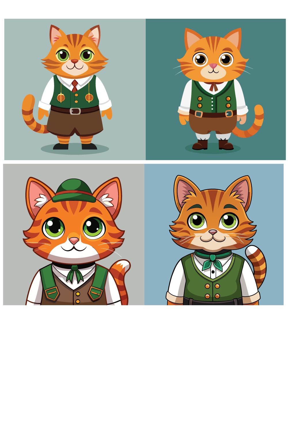 Cat Vector Bundle pinterest preview image.