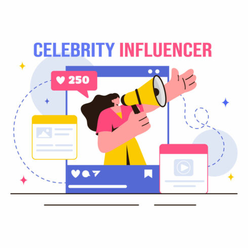 18 Celebrity Influencers Illustration cover image.