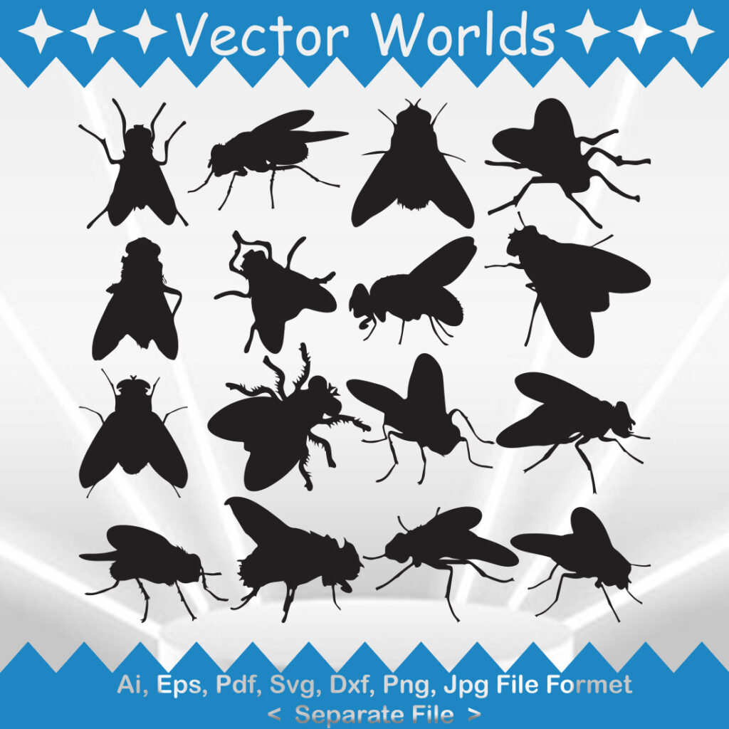 Flies SVG Vector Design - MasterBundles