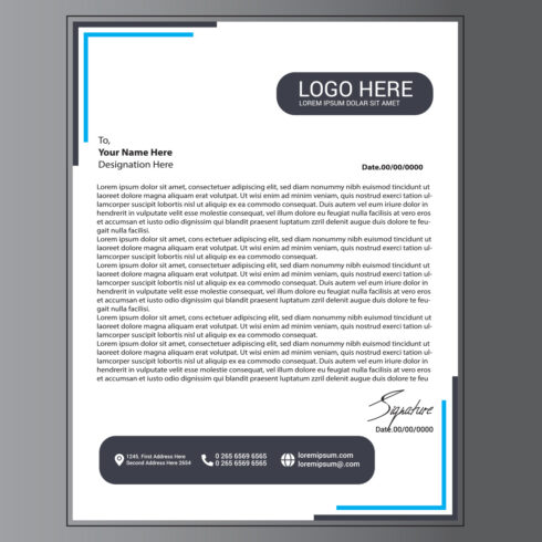 Modern Letterhead Design cover image.