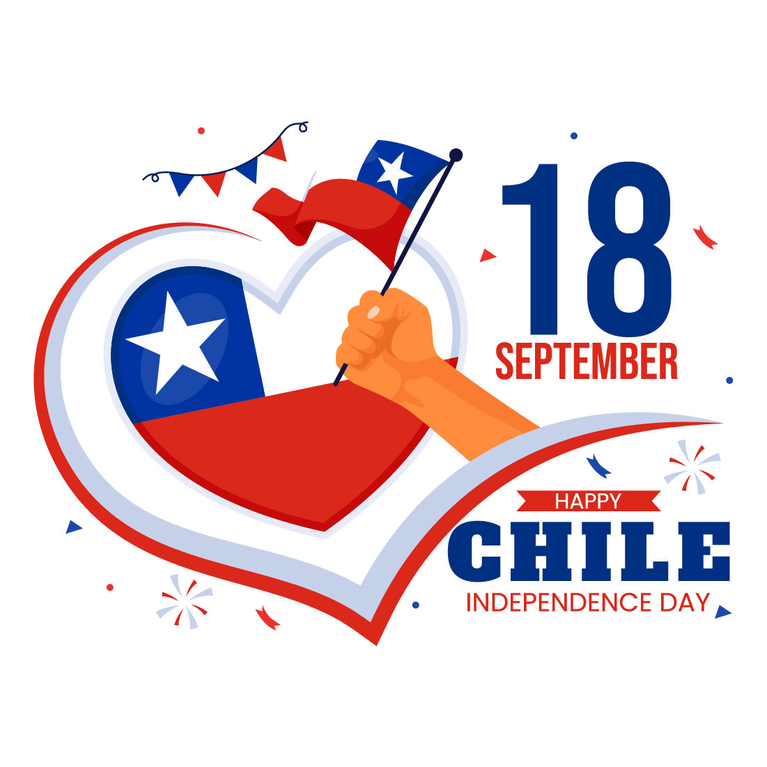 12 Chile Independence Day Illustration preview image.