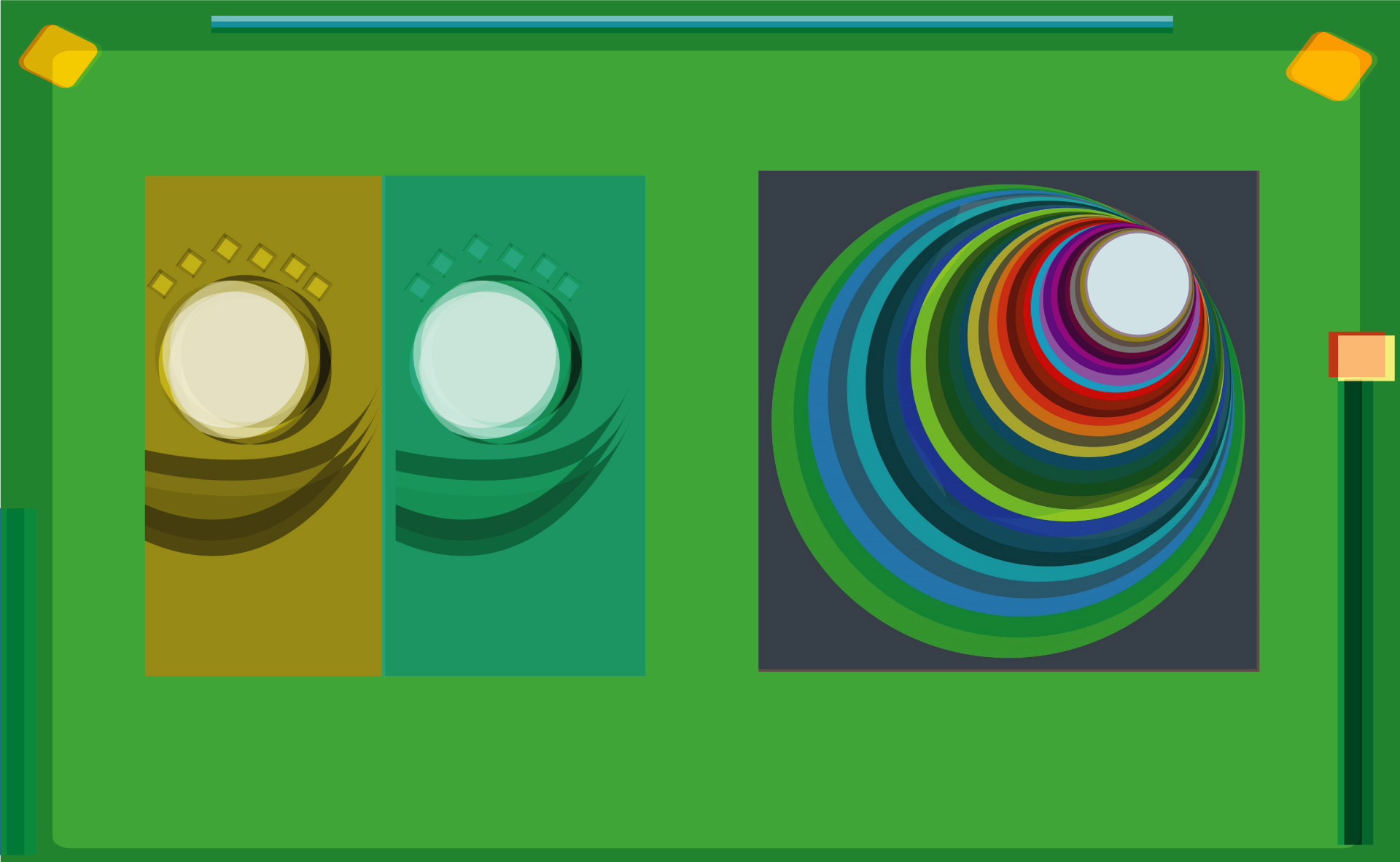 circle color vector graphics bundle 363