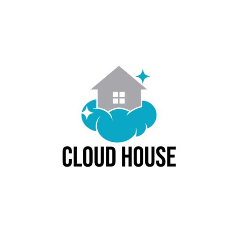 Minimal Flying Cloud House logo design cover image.