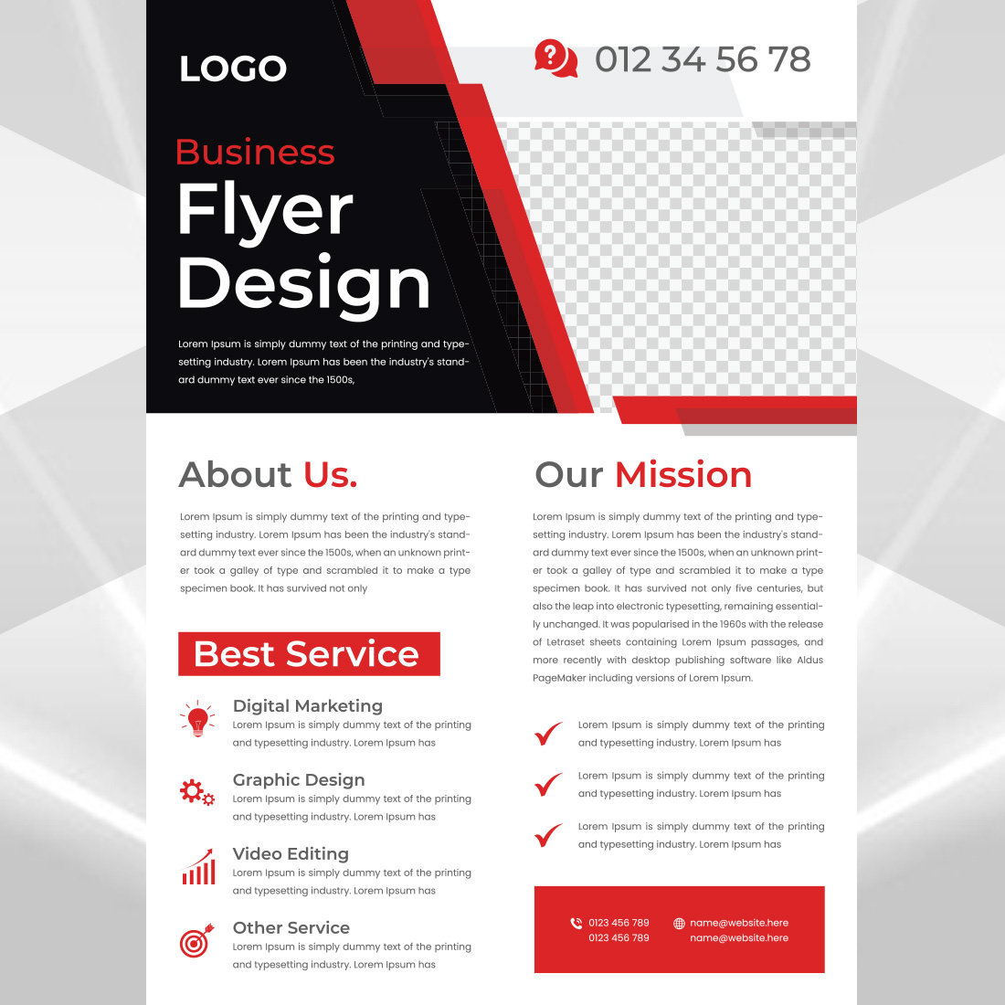 Modern Flyer Design cover image.