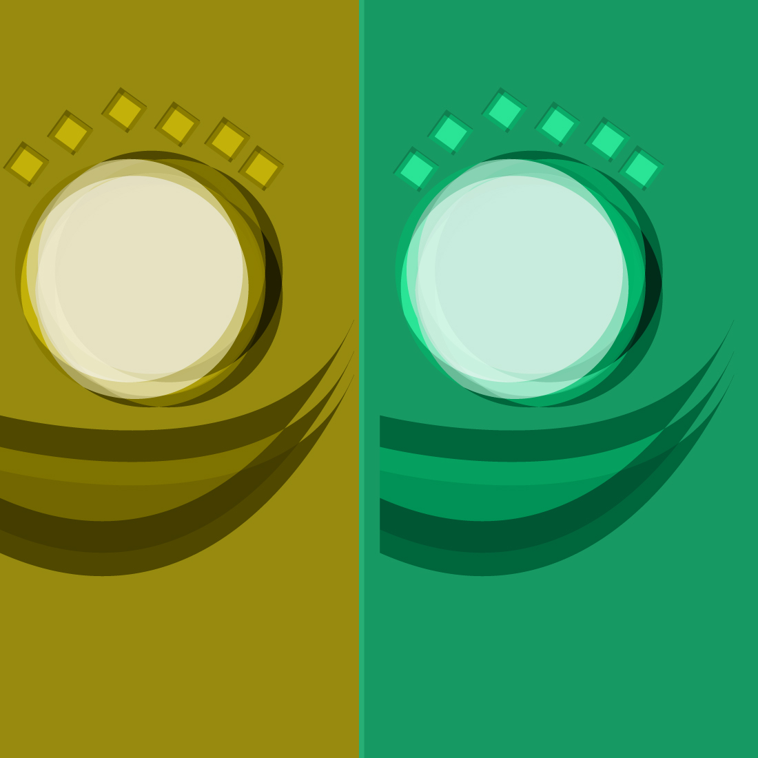 Color Circle Vector Graphics design preview image.