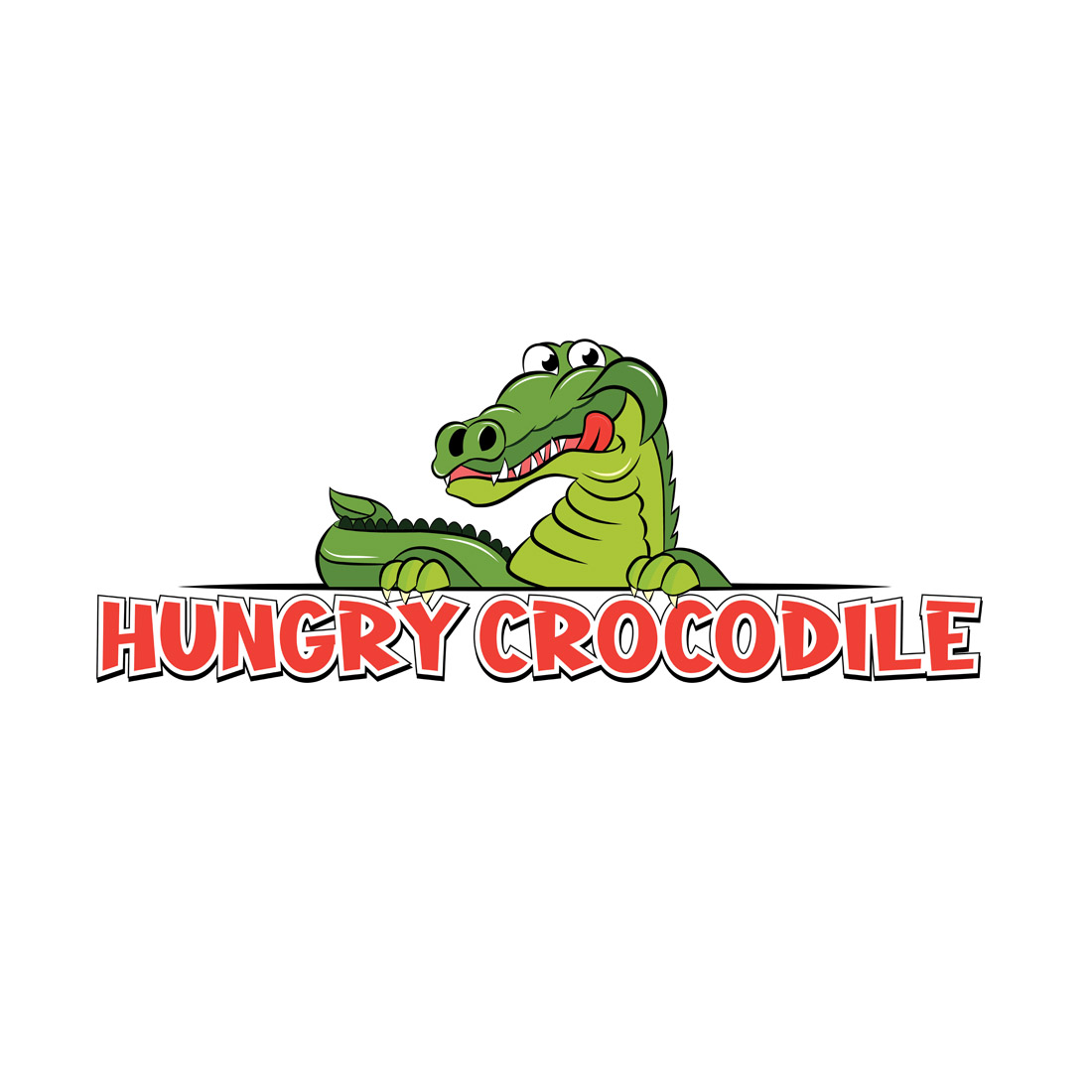 Crocodile Logo Design Cartoon corrector cover image.