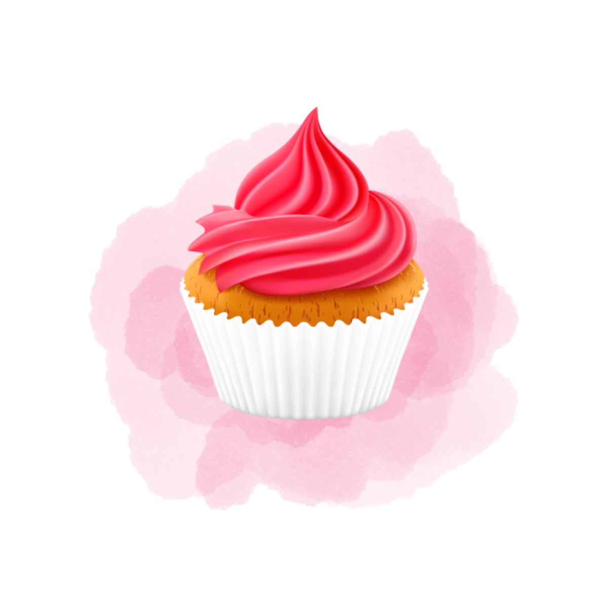 Red Cupcake and rose color preview image.