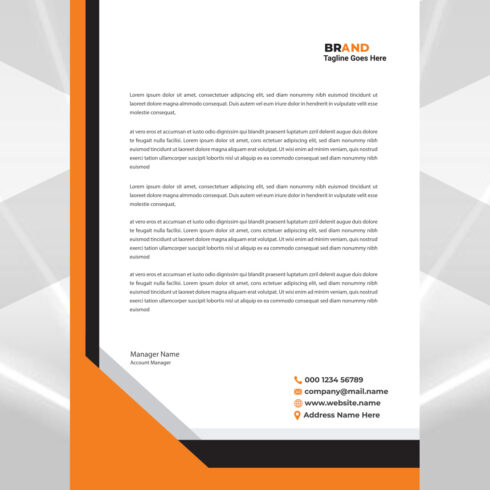 Modern Letterhead Design cover image.