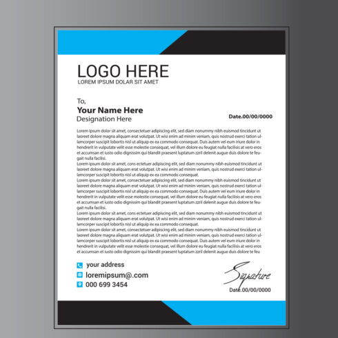 Modern Letterhead Design cover image.