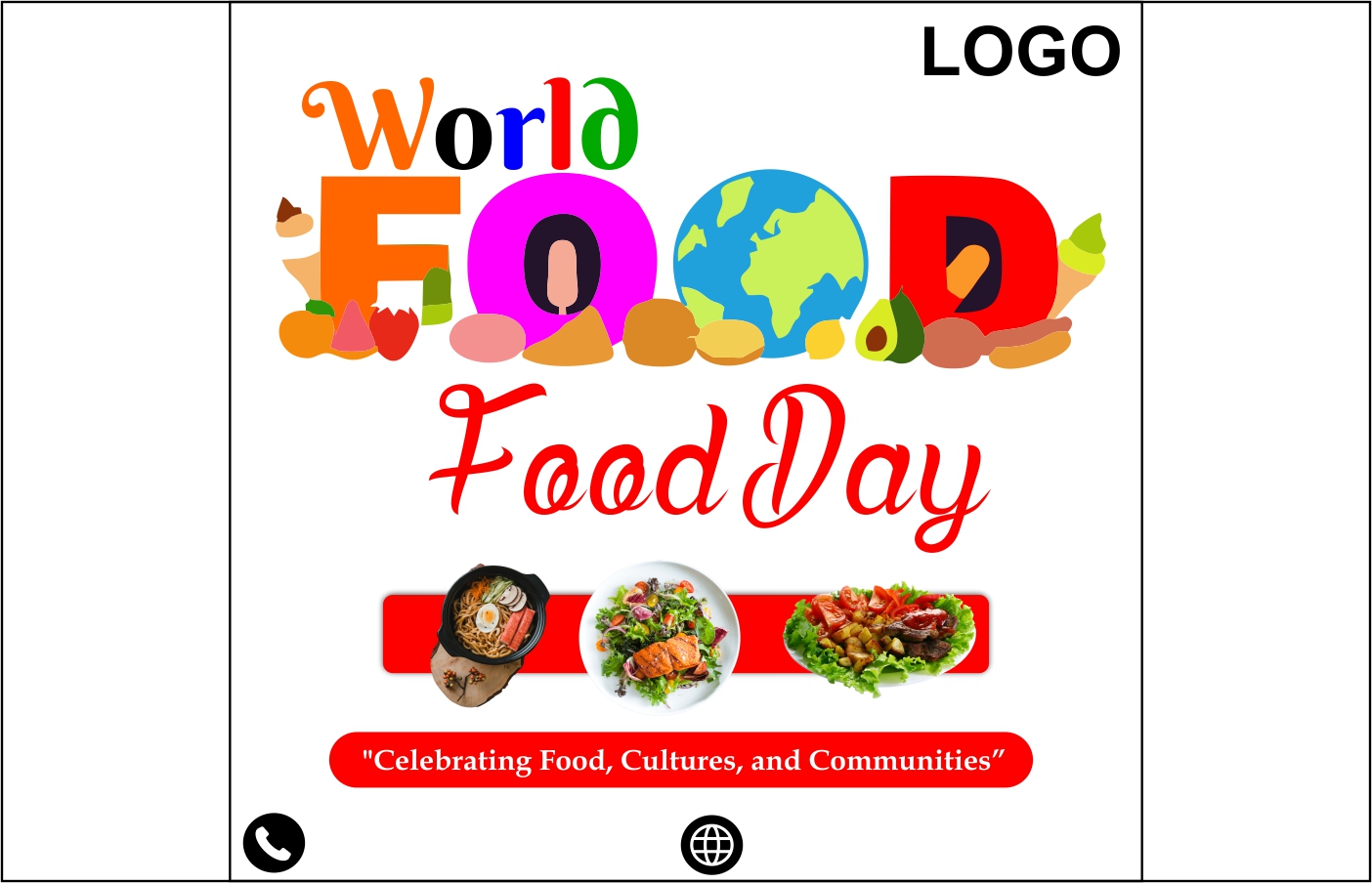 world food day designs pinterest preview image.