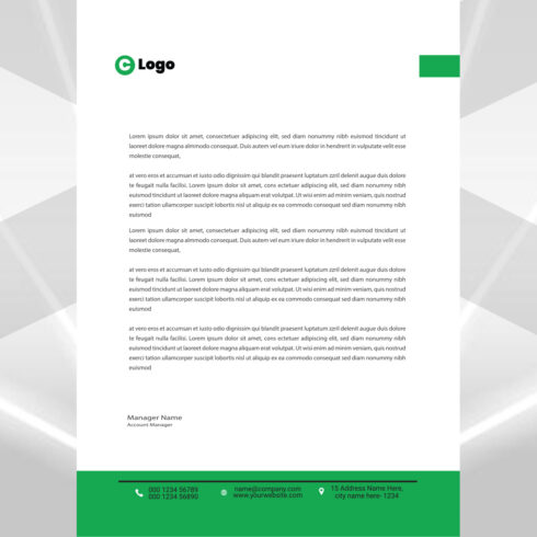 Modern Letterhead Design cover image.