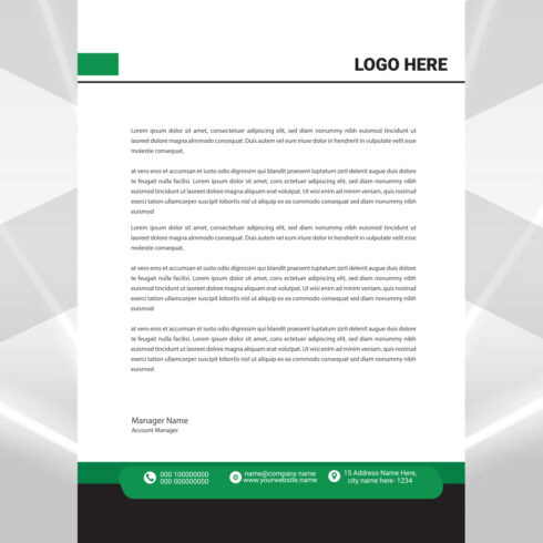 Modern Letterhead Design cover image.