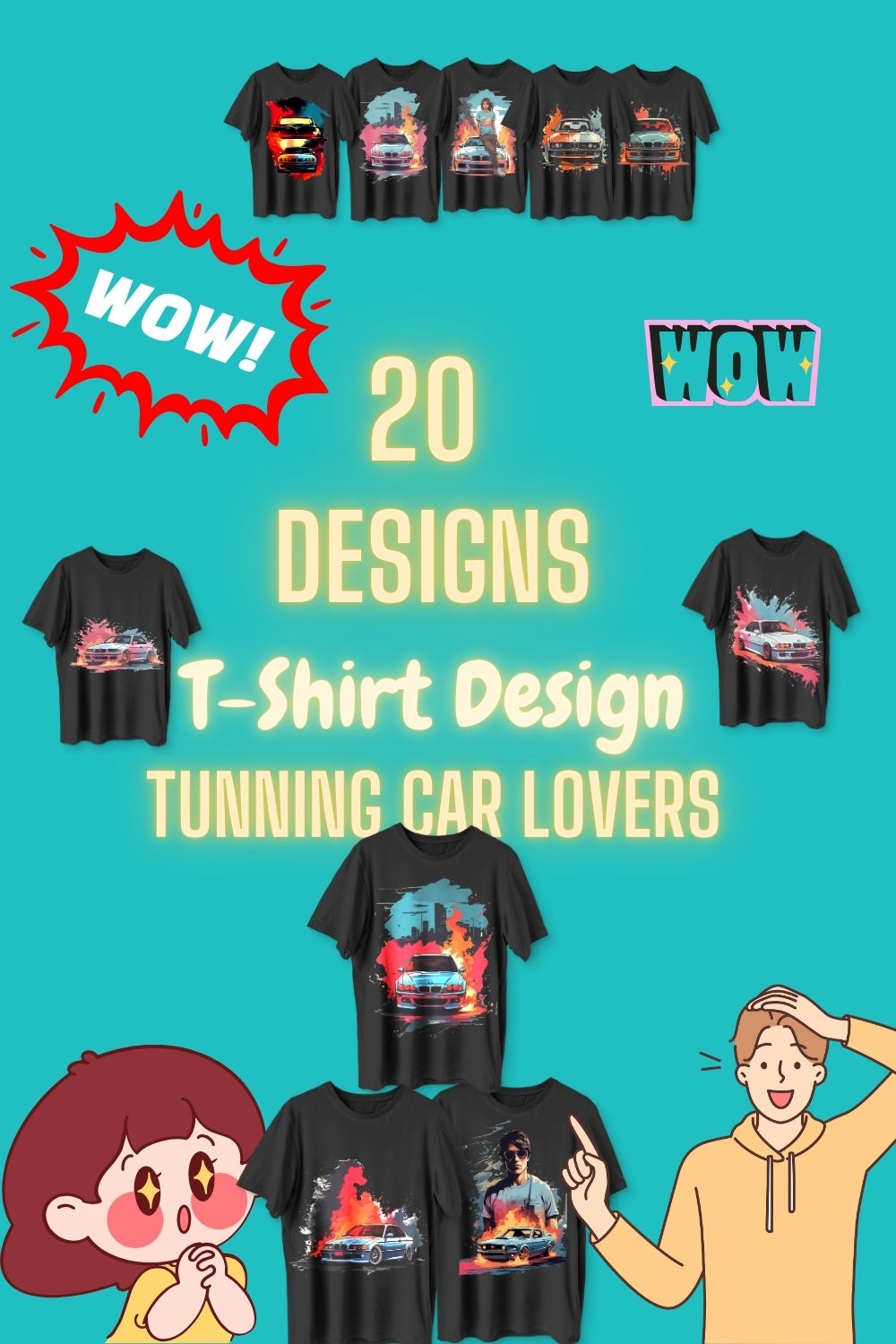 20 T-shirt DESIGNS Tunning car lovers pinterest preview image.