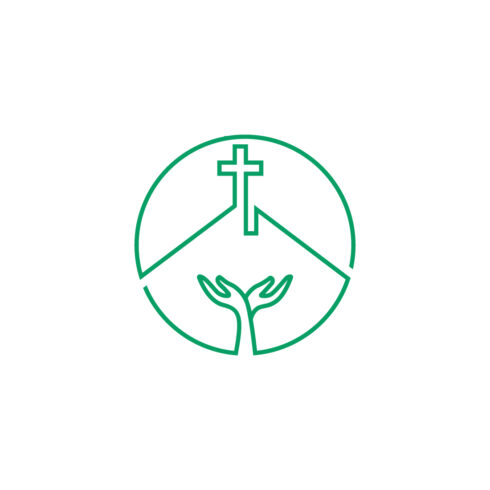 Christian Cross with Tree logo design cover image.