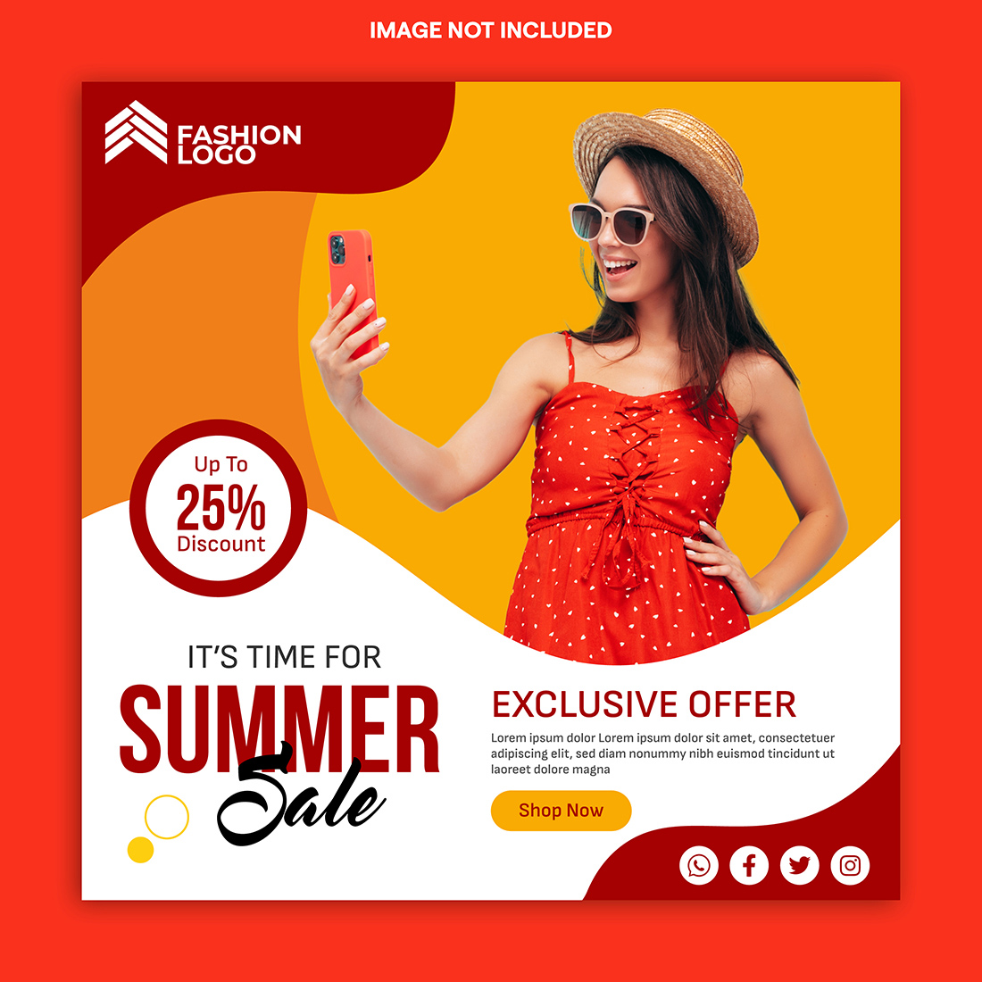 fashion sale banner template 787