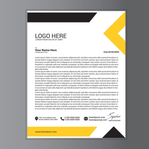 Modern Letterhead Design cover image.