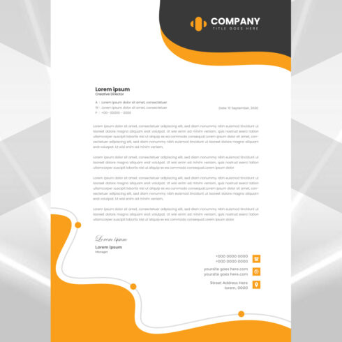 Modern Letterhead Design cover image.