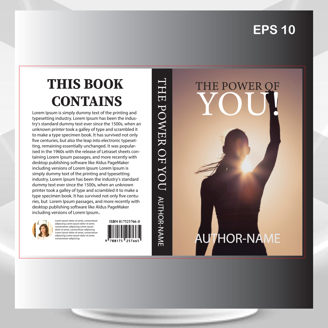 Modern Book Cover Design preview image.